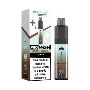 Hayati Pro Max Plus 6000 Prefilled Pod Kit - 20mg | Cola Ice